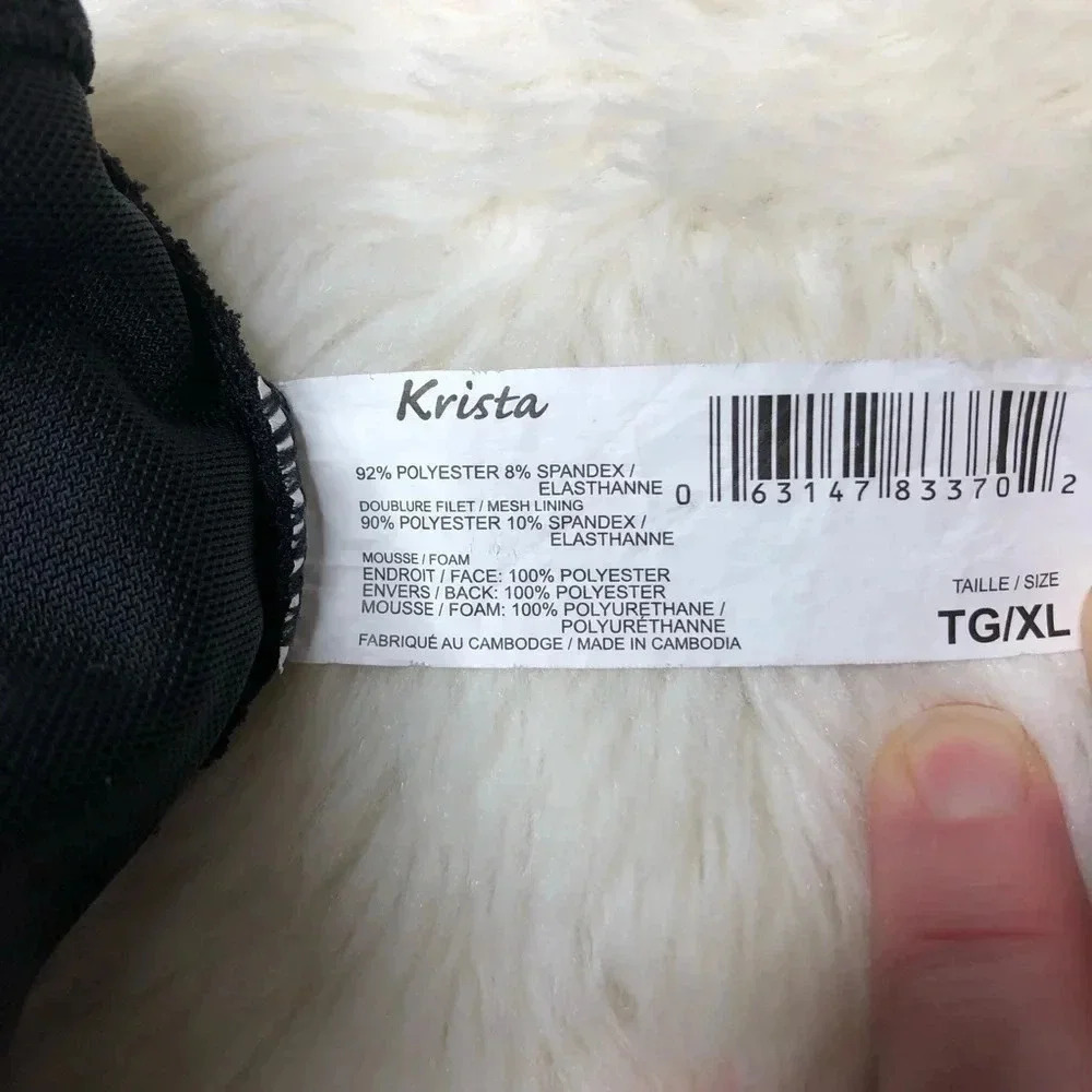 Krista Swimsuit 2 Piece Black Size Extra Large - Picture 11 of 15